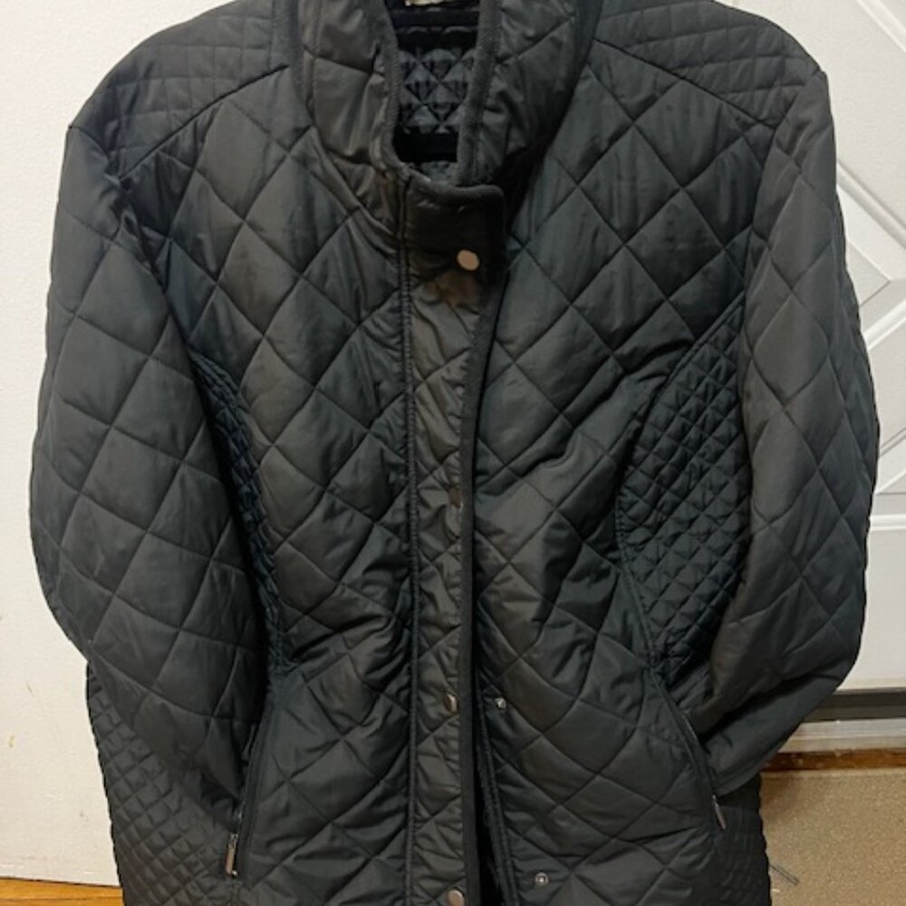 Appleseed's Jacket Womens 2x Black Quilted Puffer